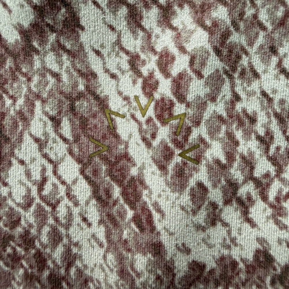 Varley Maroon Red Cream Snake Python Let's Go Hig… - image 5